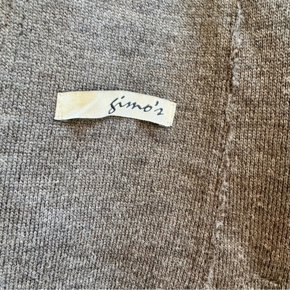 Gimo’s Suede Leather Shearling Brown Coat Size S - Picture 5 of 12